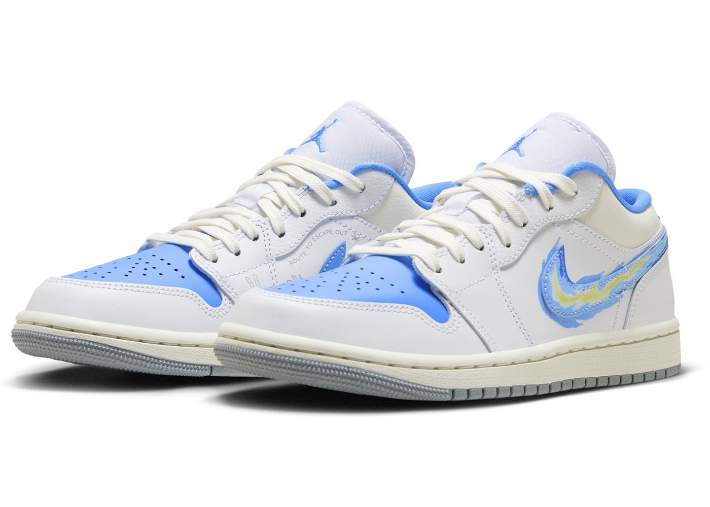 (Women) Air Jordan 1 Low SE 'Just Skate - University Blue' FJ7219-441-35