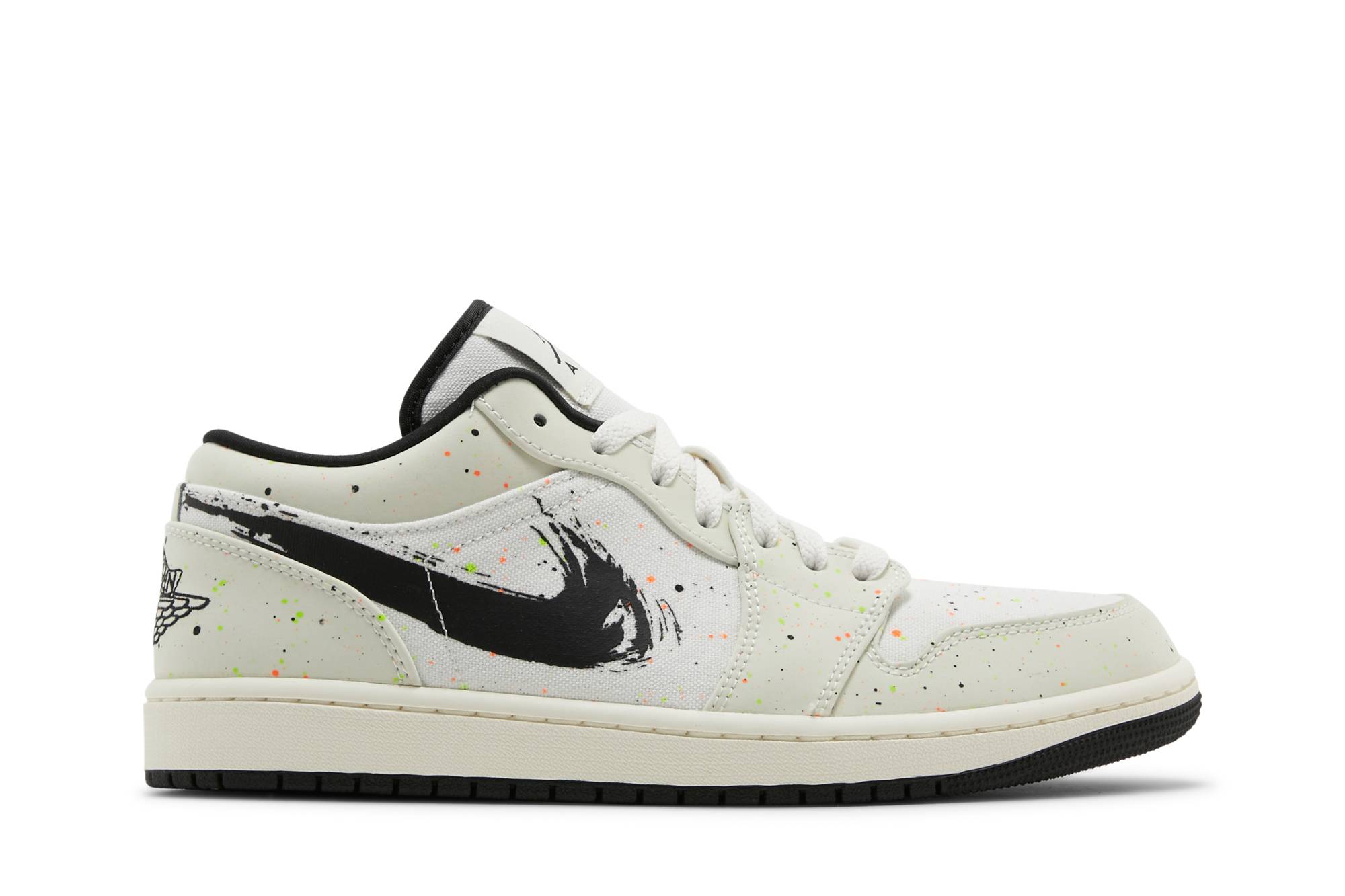 Air Jordan 1 Low 'Brushstroke Swoosh - Paint Splatter' DM3528-100-8