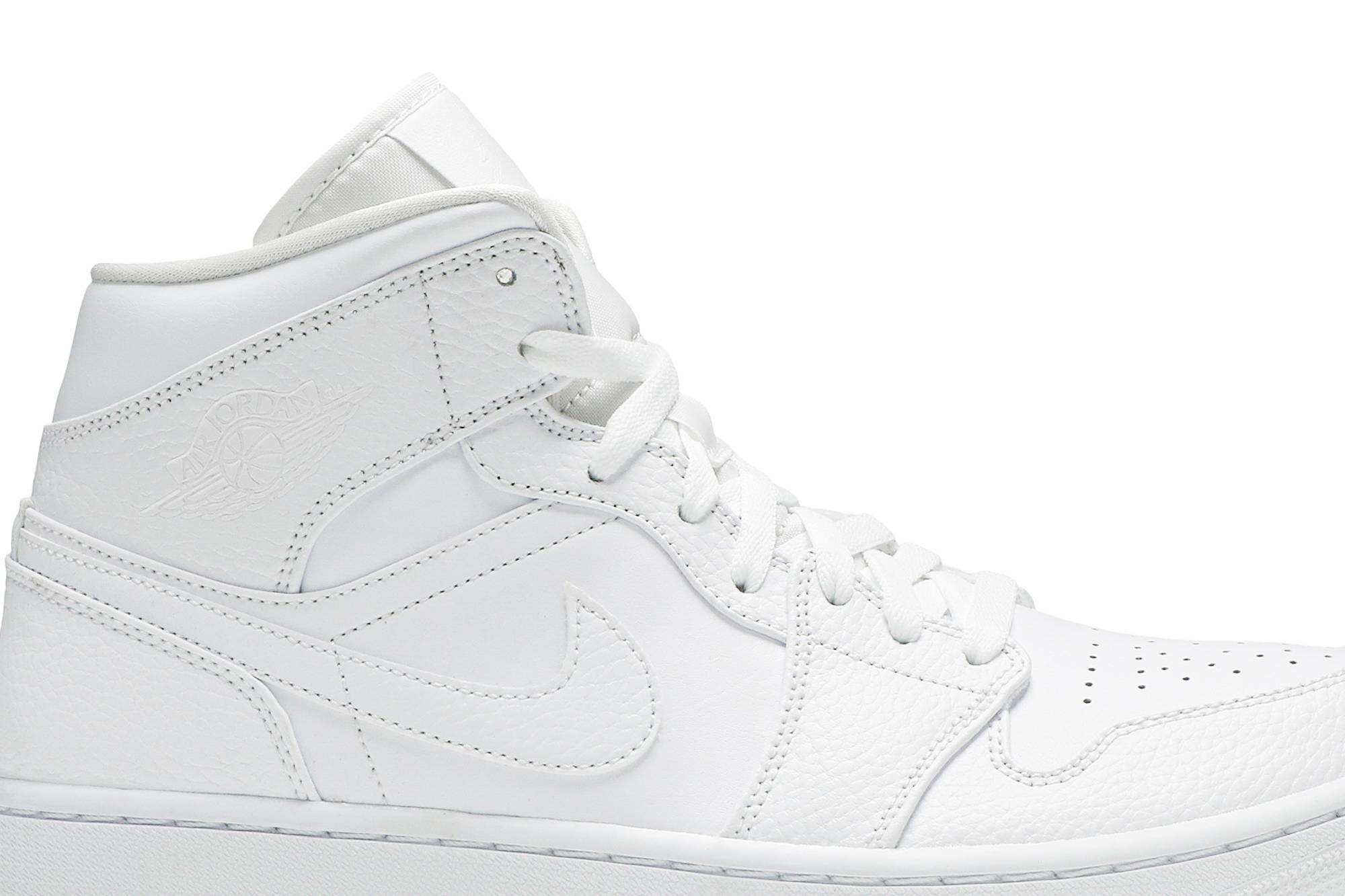 Air Jordan 1 Mid 'Triple White' 554724-130-5