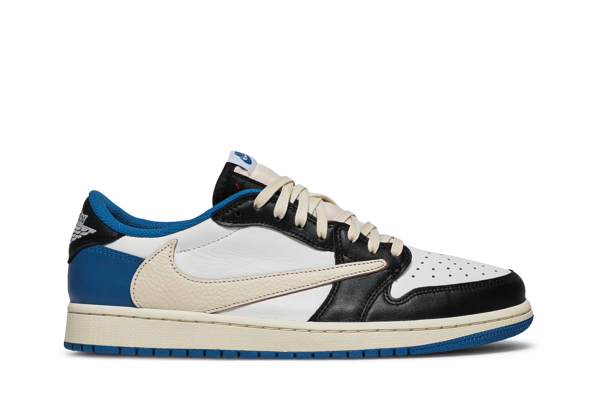 Fragment Design x Travis Scott x Air Jordan 1 Retro Low 'Military Blue' DM7866-140-10