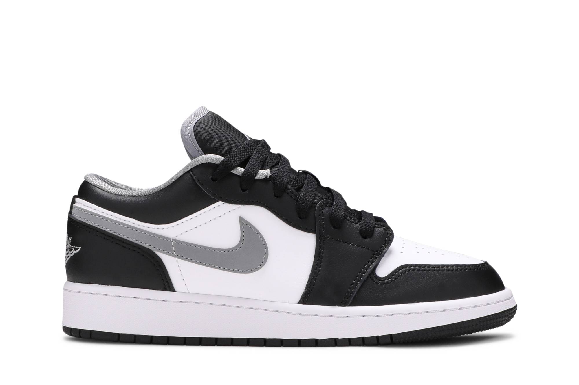 (Grade School) Air Jordan 1 Low 'Black Medium Grey' 553560-040-8