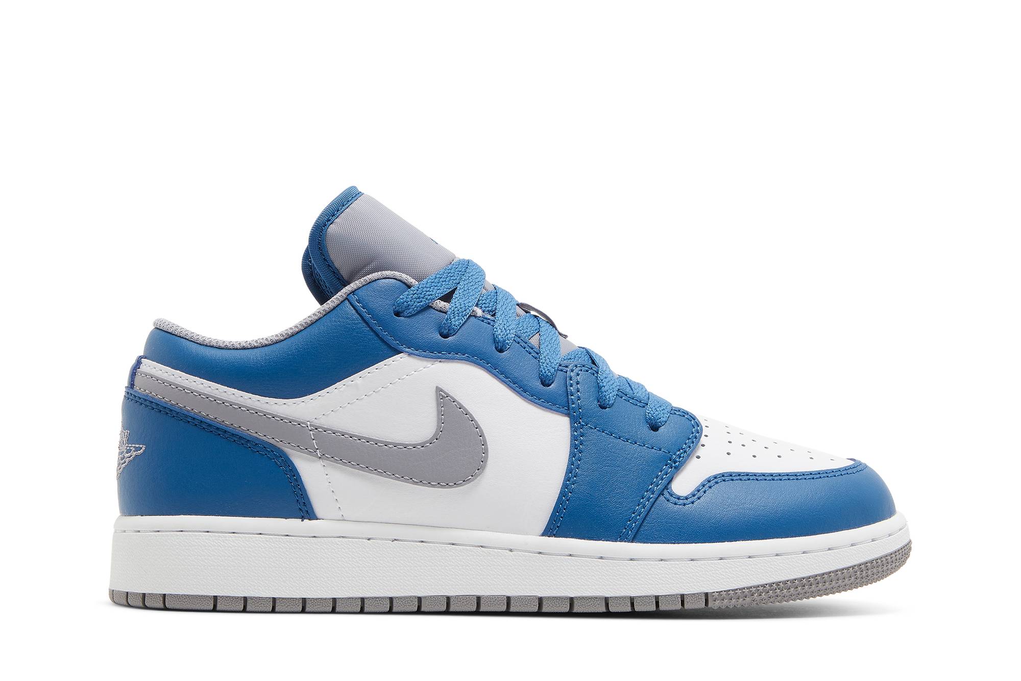 (Grade School) Air Jordan 1 Low 'True Blue Cement' 553560-412-8