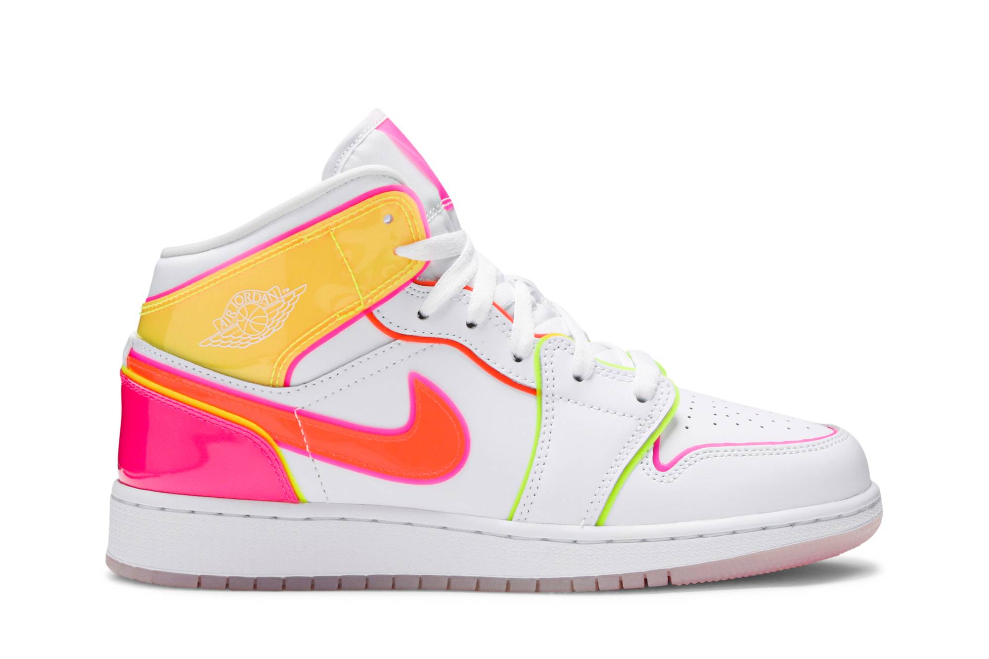 (Grade School) Air Jordan 1 Mid 'Edge Glow' CV4611-100-8