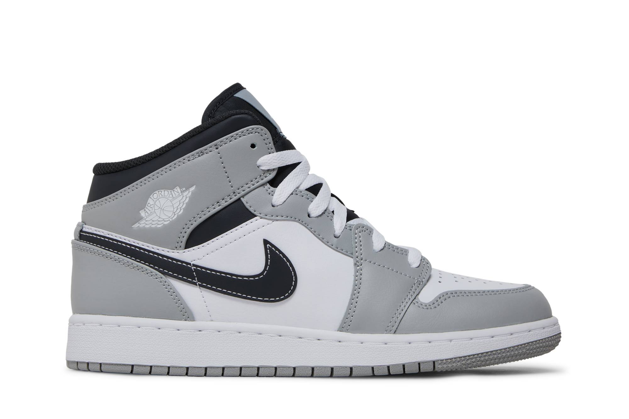 (Grade School) Air Jordan 1 Mid 'Greyscale' 554725-078-8