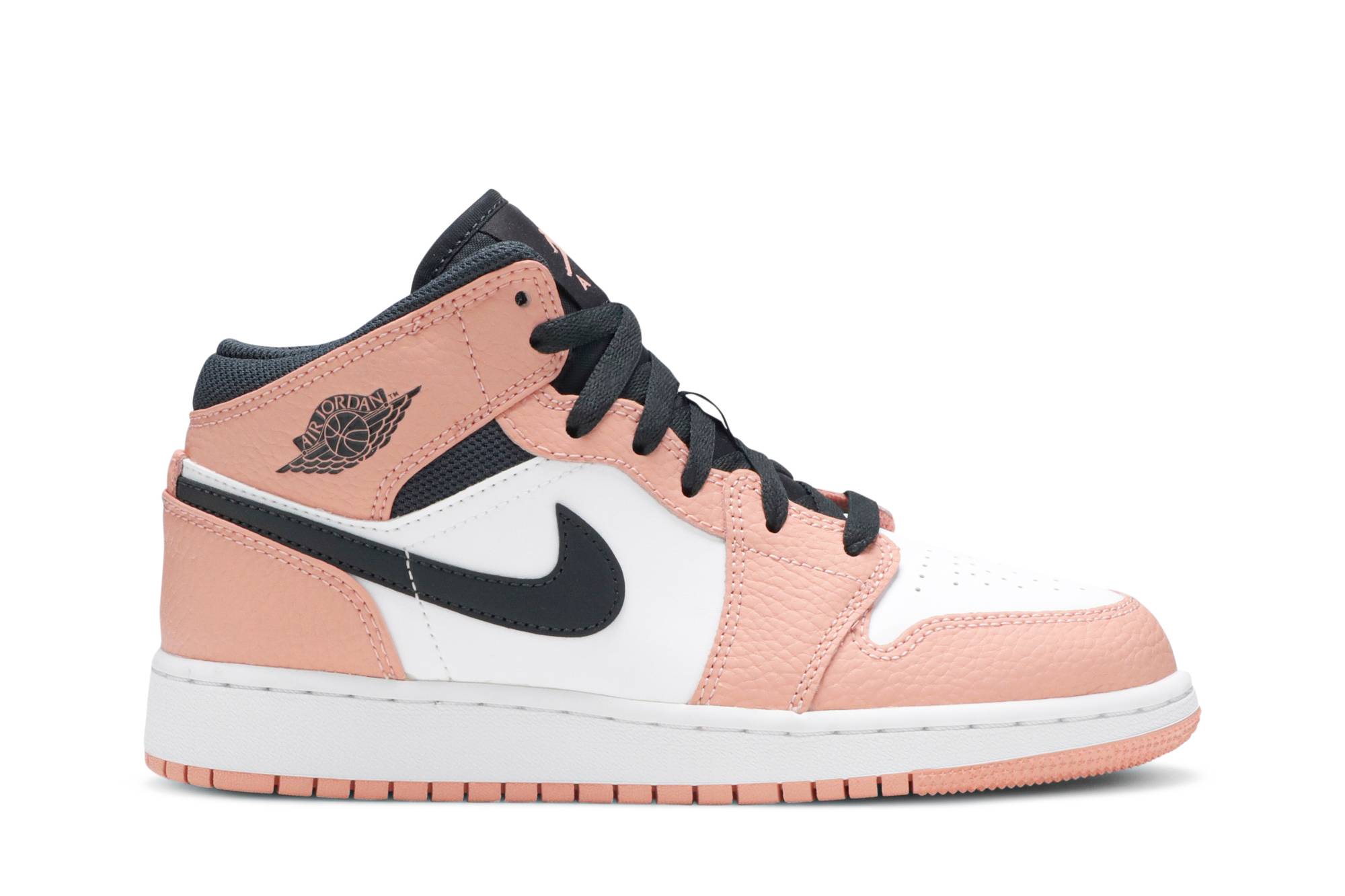 (Grade School) Air Jordan 1 Mid 'Pink Quartz' 555112-603-8