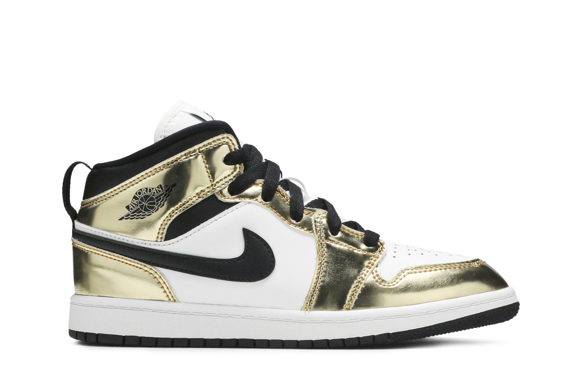 (Grade School) Air Jordan 1 Mid SE 'Metallic Gold' DC1420-700-5