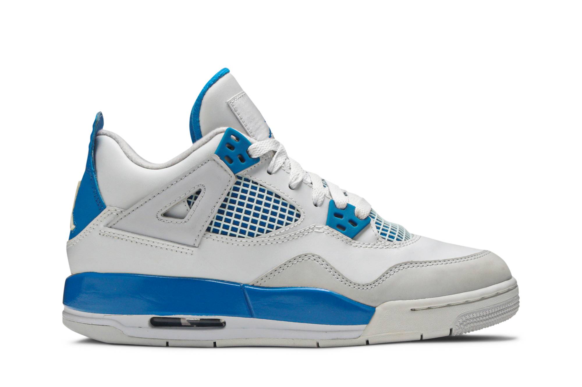 (Grade School) Air Jordan 4 Retro 2012 'Military Blue' 408452-105-8