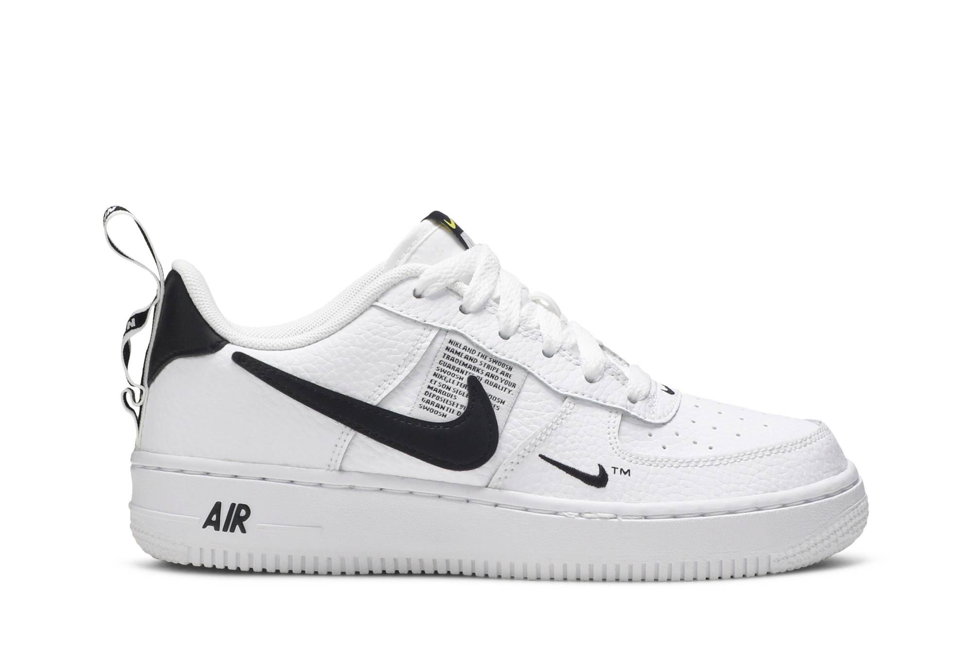 (Grade School) Nike Air Force 1 Low Utility White Black AR1708-100-8