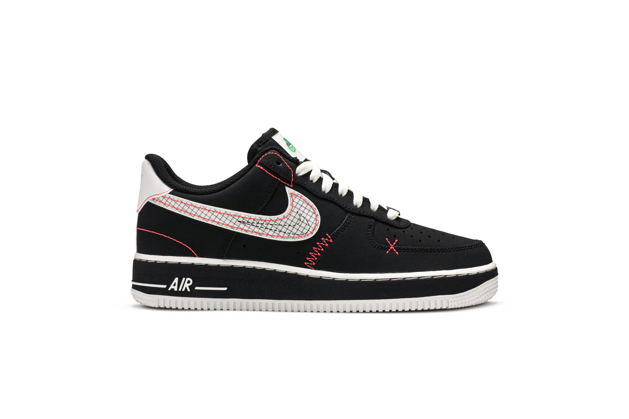 Nike Air Force 1 '07 LV8 'Crimson Exposed Stitching' CU6646-001-8