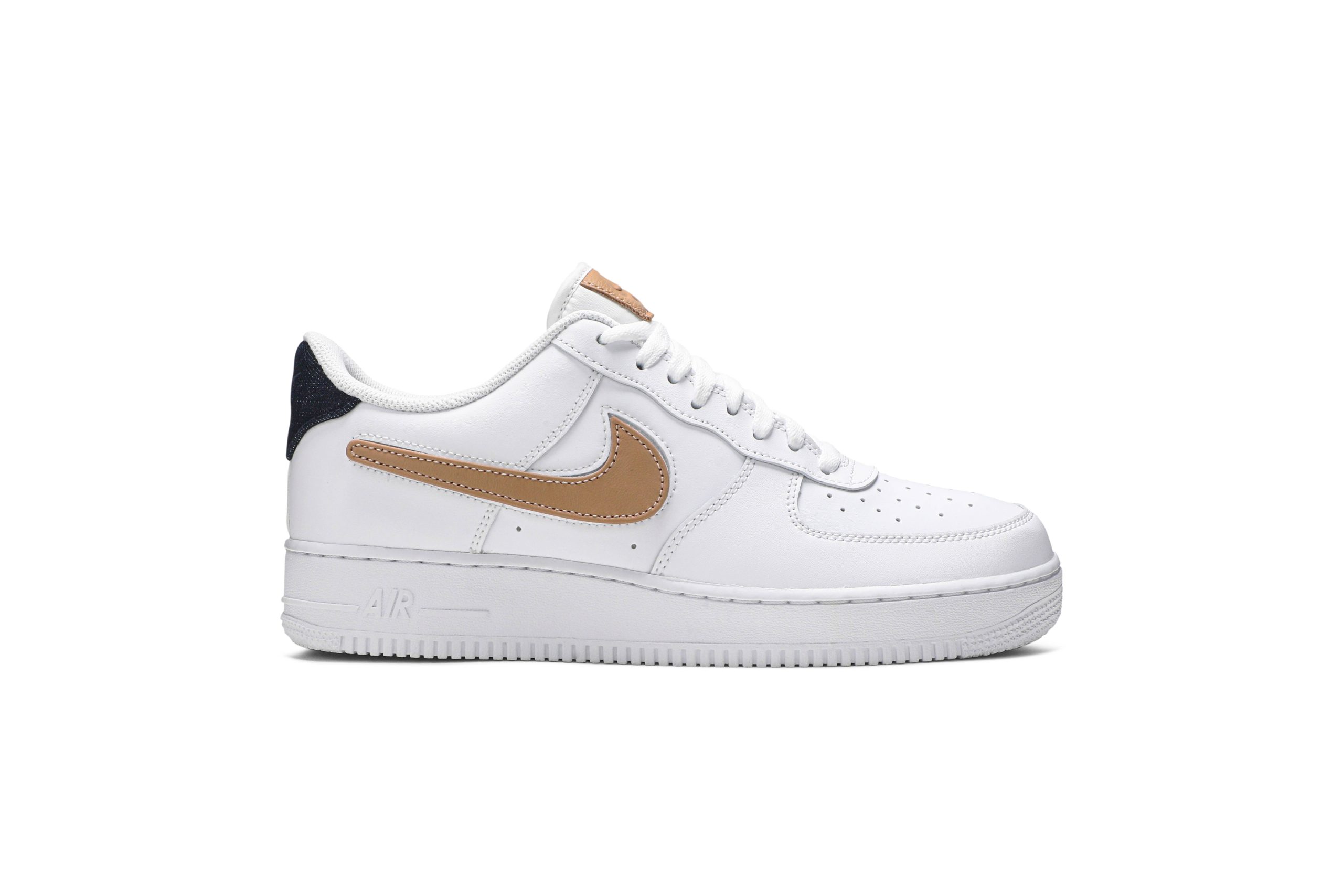 Nike Air Force 1 Low '07 LV8 'Removable Swoosh - White Vachetta Tan' CT2253-100-8