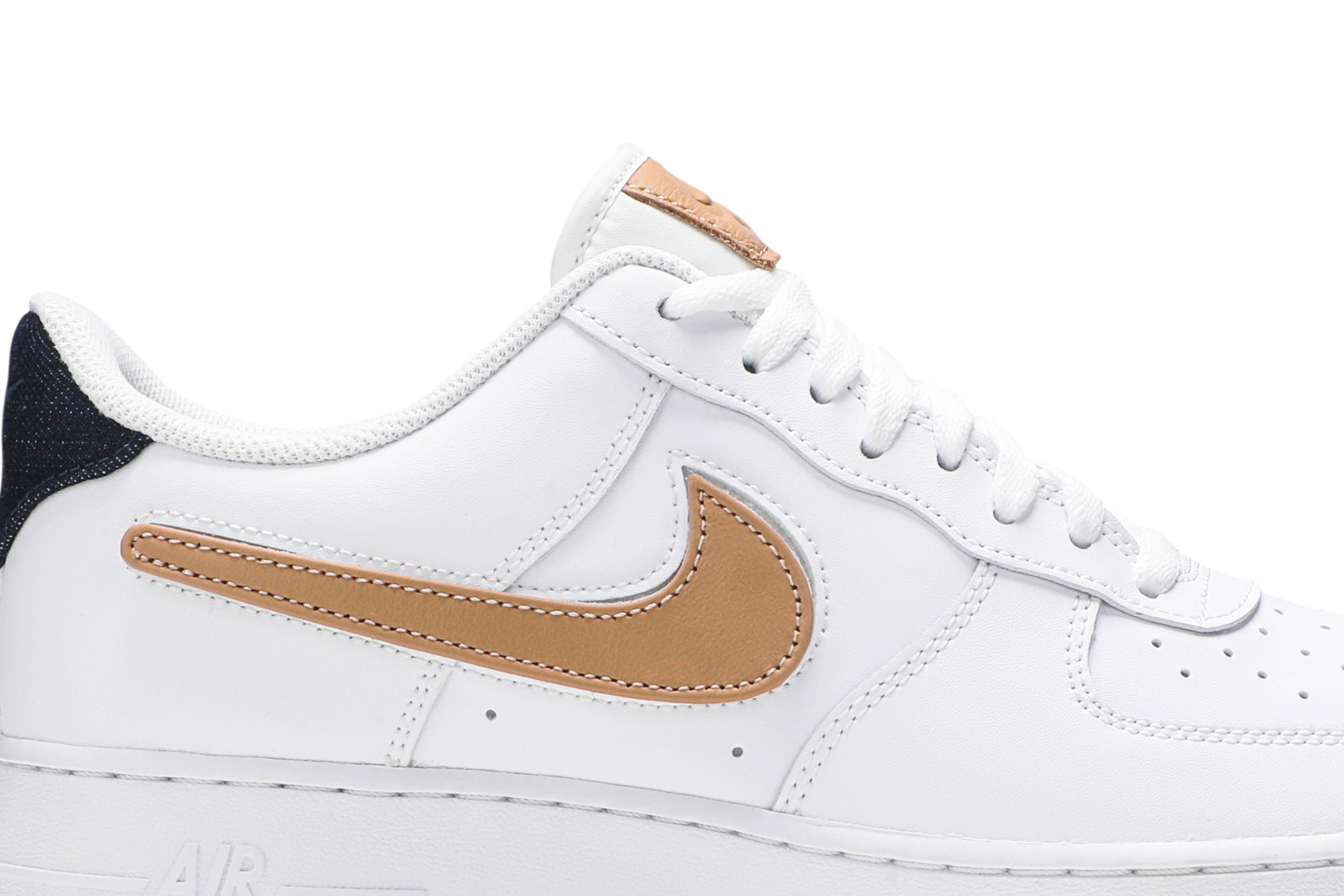 Nike Air Force 1 Low '07 LV8 'Removable Swoosh - White Vachetta Tan' CT2253-100-7