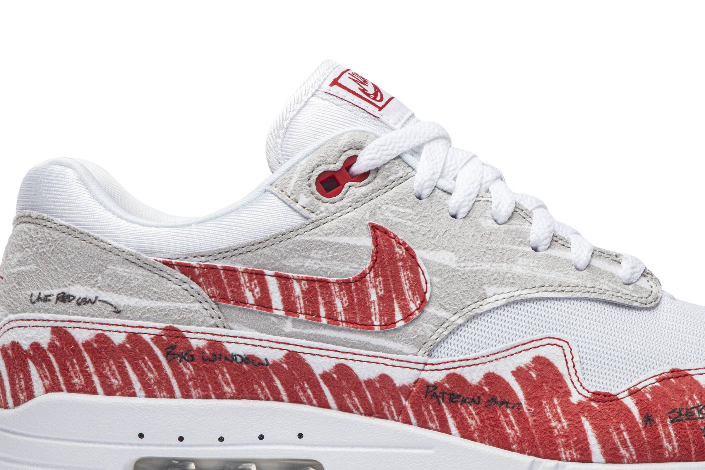 Nike Air Max 1 'Sketch To Shelf - University Red' CJ4286-101-6