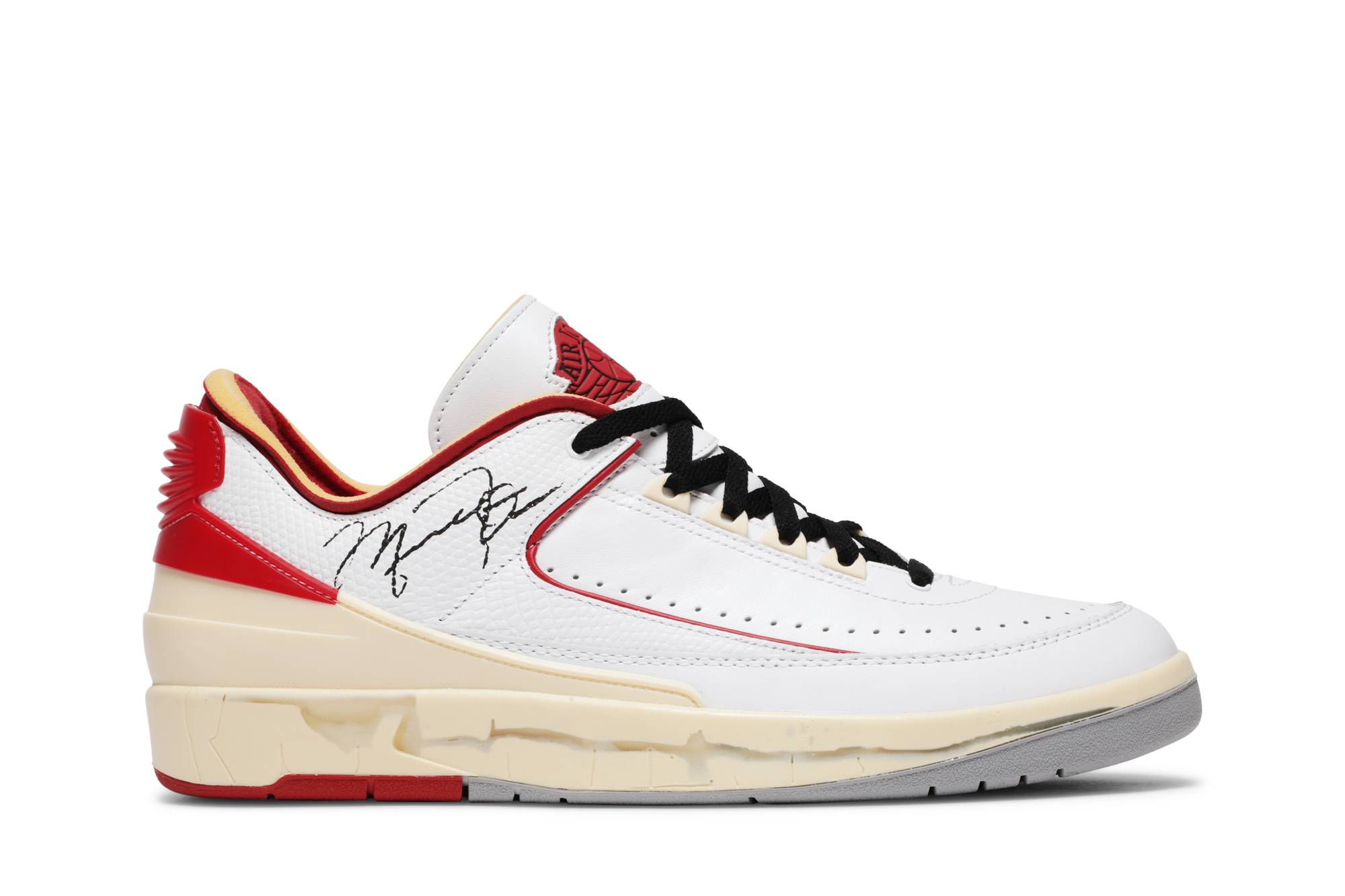 Off-White x Air Jordan 2 Retro Low SP 'White Red' DJ4375-106-8