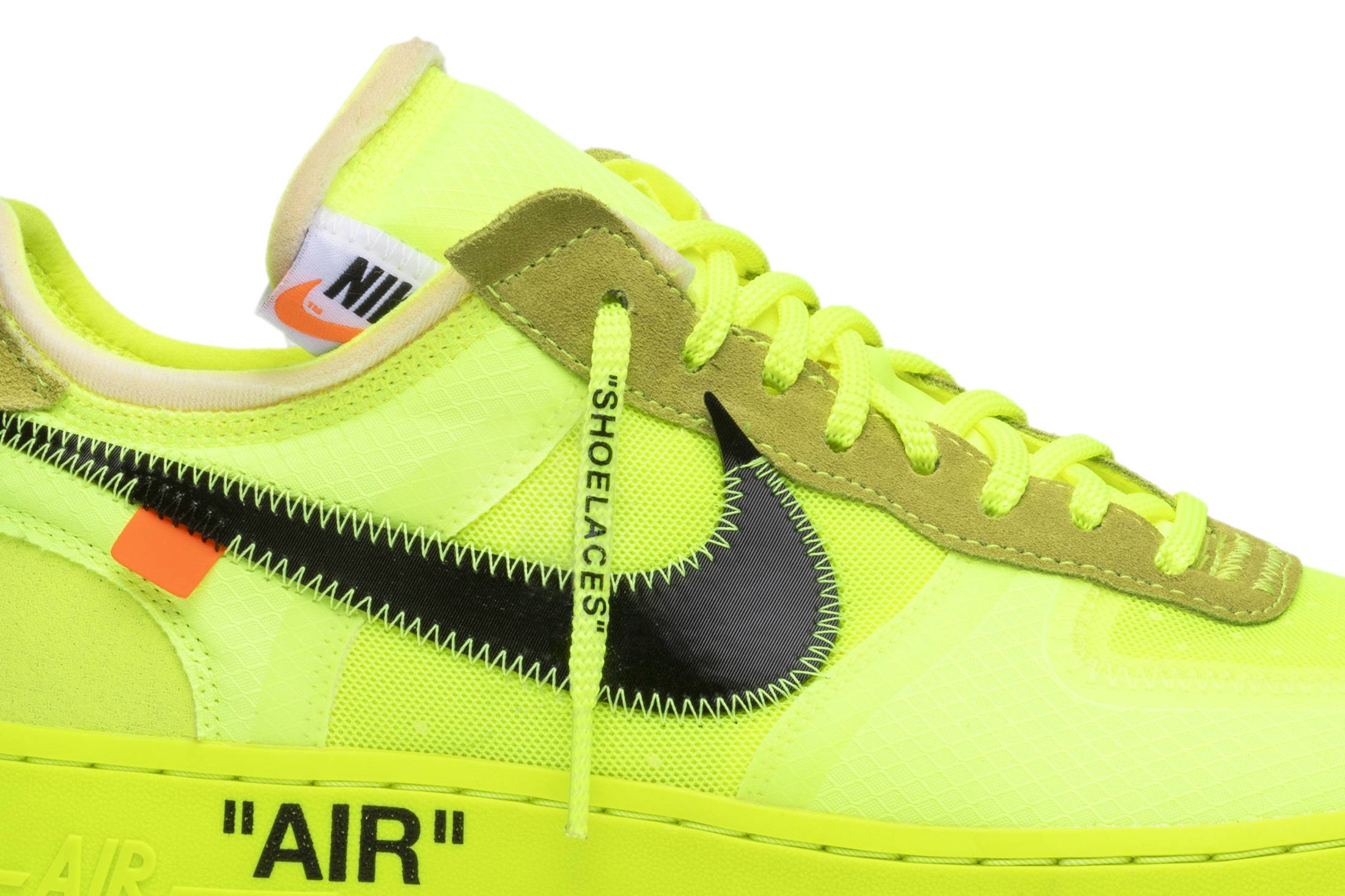 Off-White x Nike Air Force 1 Low 'Volt' [also worn by Jay Chou] AO4606-700-7