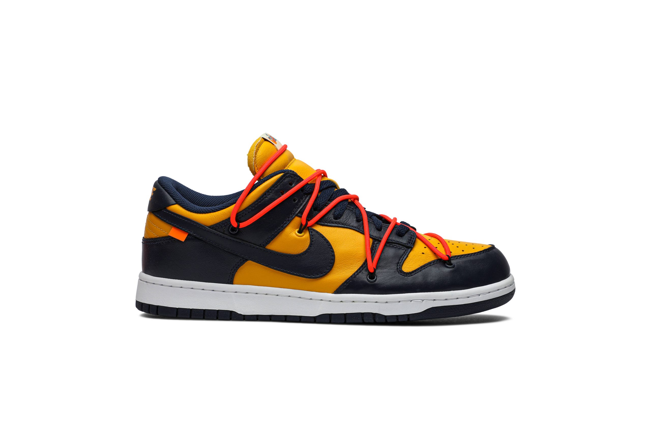 Off-White x Nike Dunk Low 'University Gold' [also worn by Kevin Love] CT0856-700-8