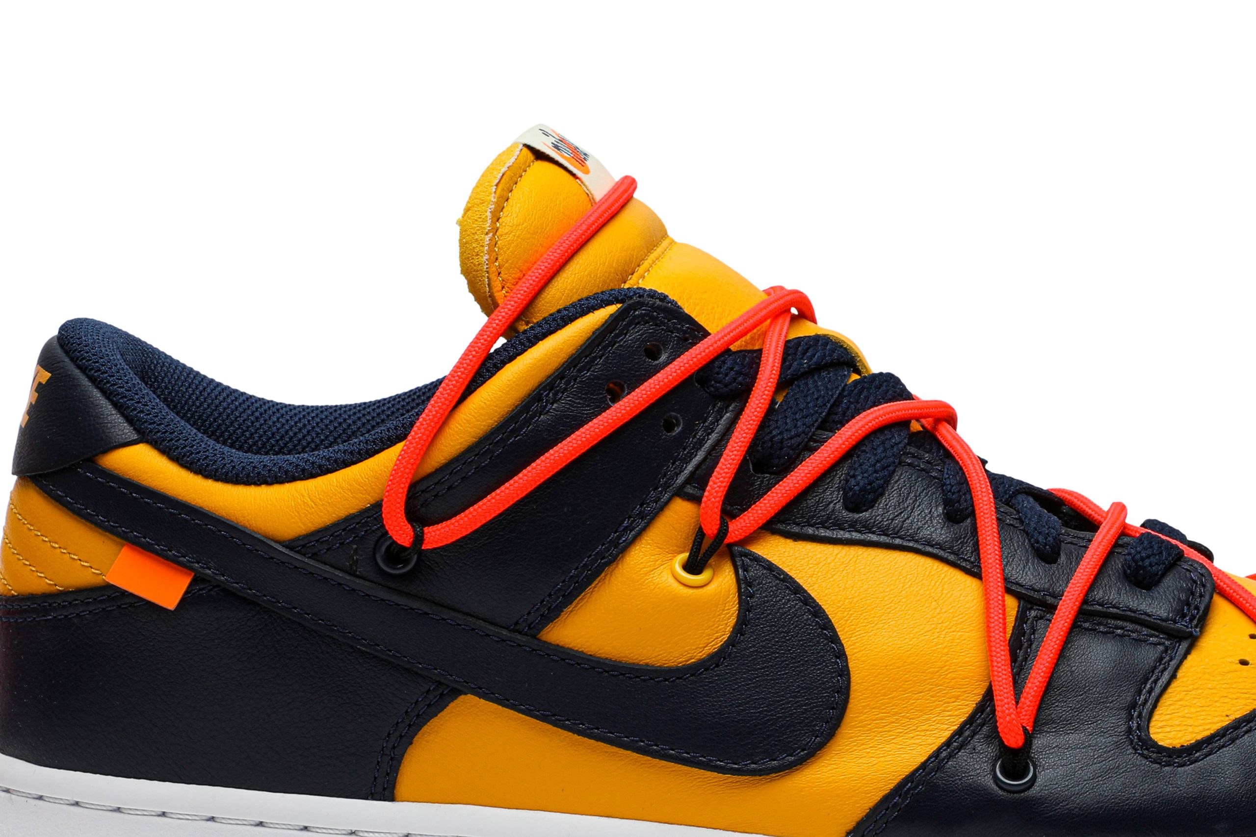 Off-White x Nike Dunk Low 'University Gold' [also worn by Kevin Love] CT0856-700-7