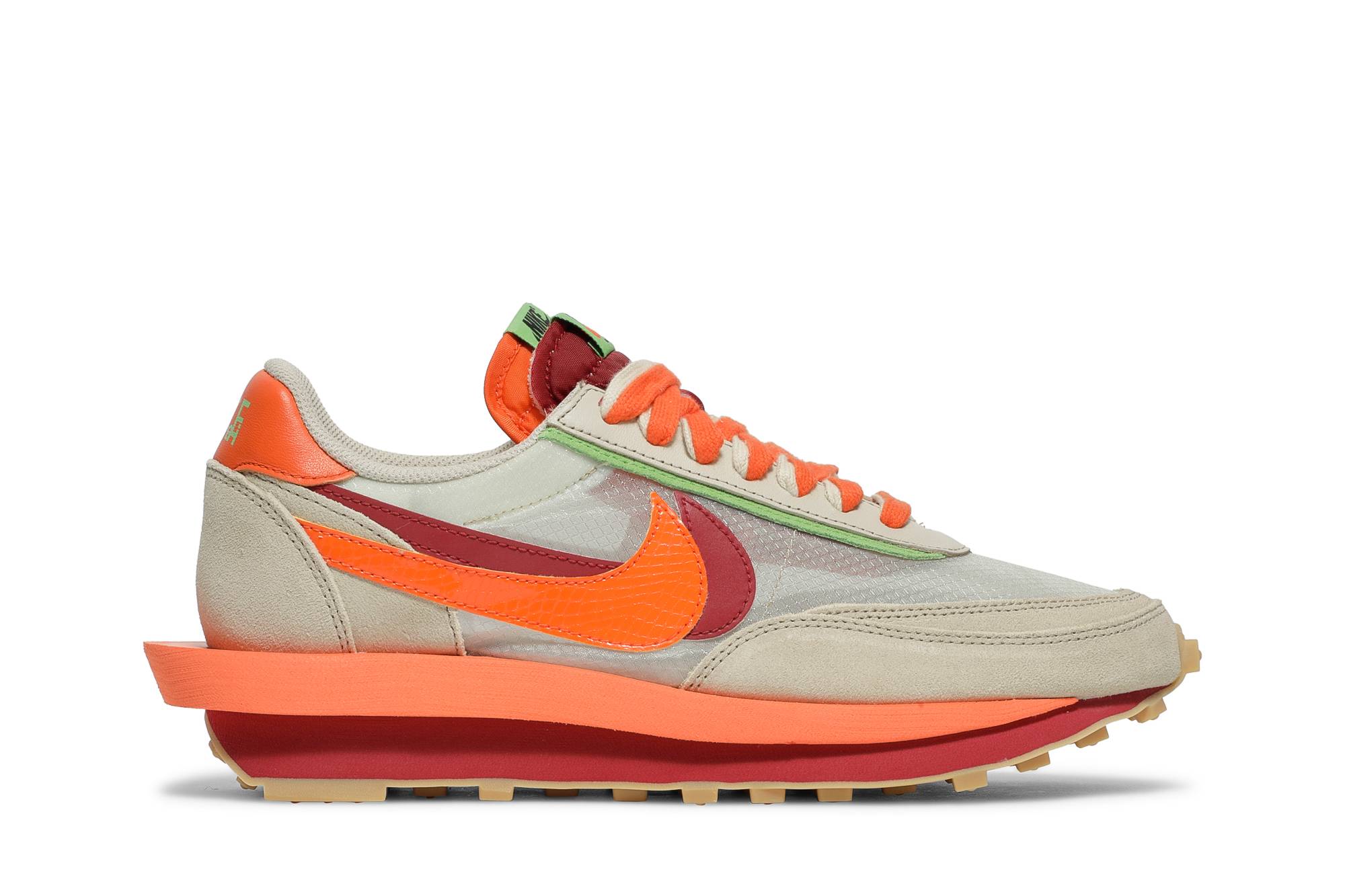 sacai x CLOT x Nike LDWaffle 'Net Orange Blaze' DH1347-100-10