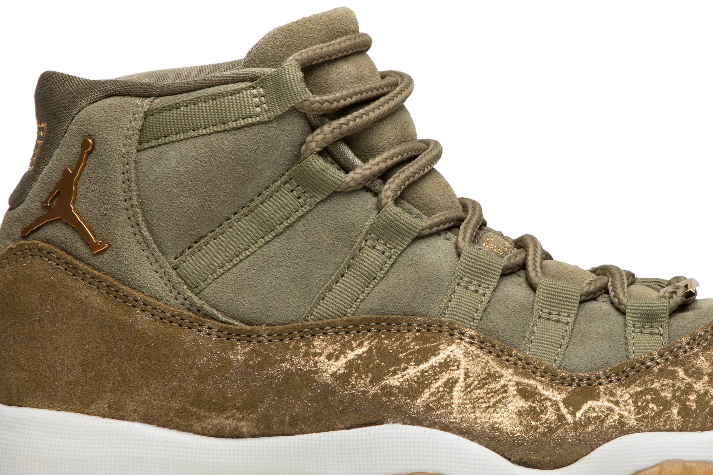 (Women) Air Jordan 11 Retro 'Olive Lux' AR0715-200-6