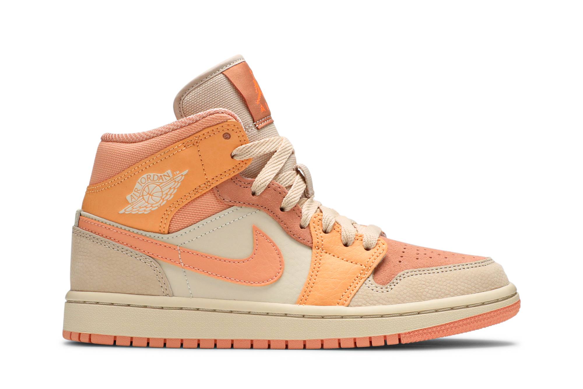 (Women) Air Jordan 1 Mid 'Apricot' DH4270-800-8