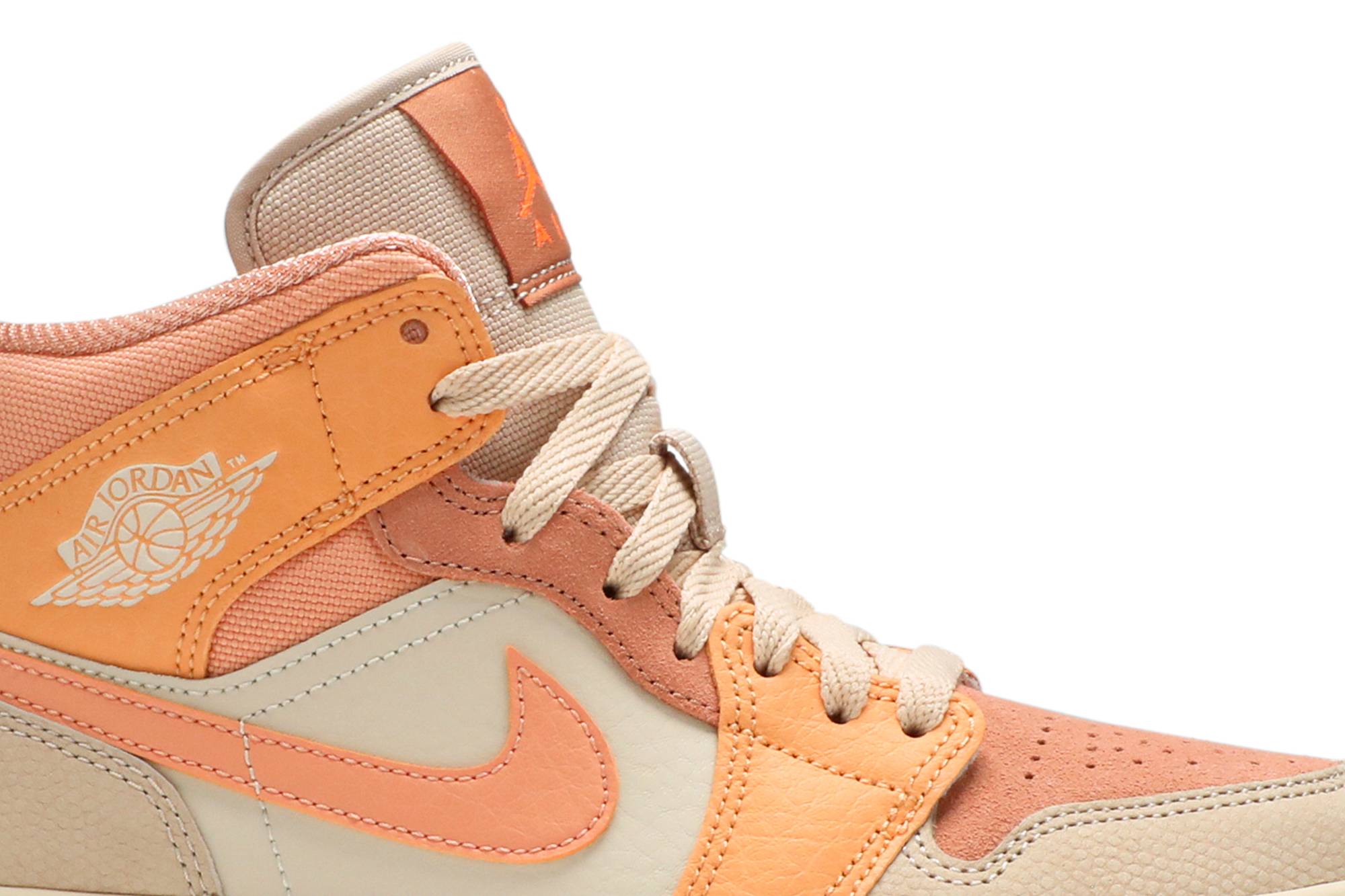 (Women) Air Jordan 1 Mid 'Apricot' DH4270-800-6