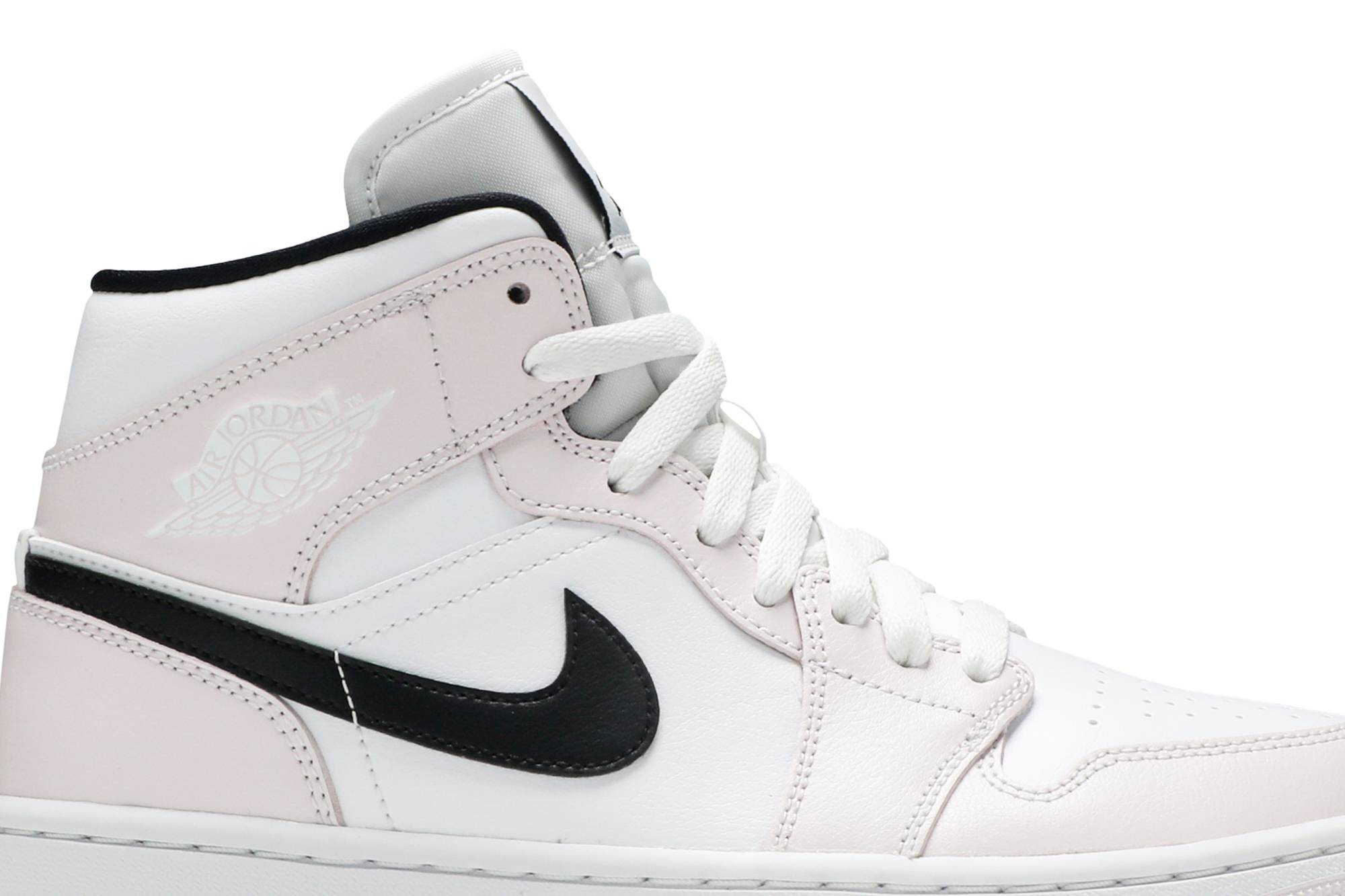 (Women) Air Jordan 1 Mid 'Barely Rose' BQ6472-500-1