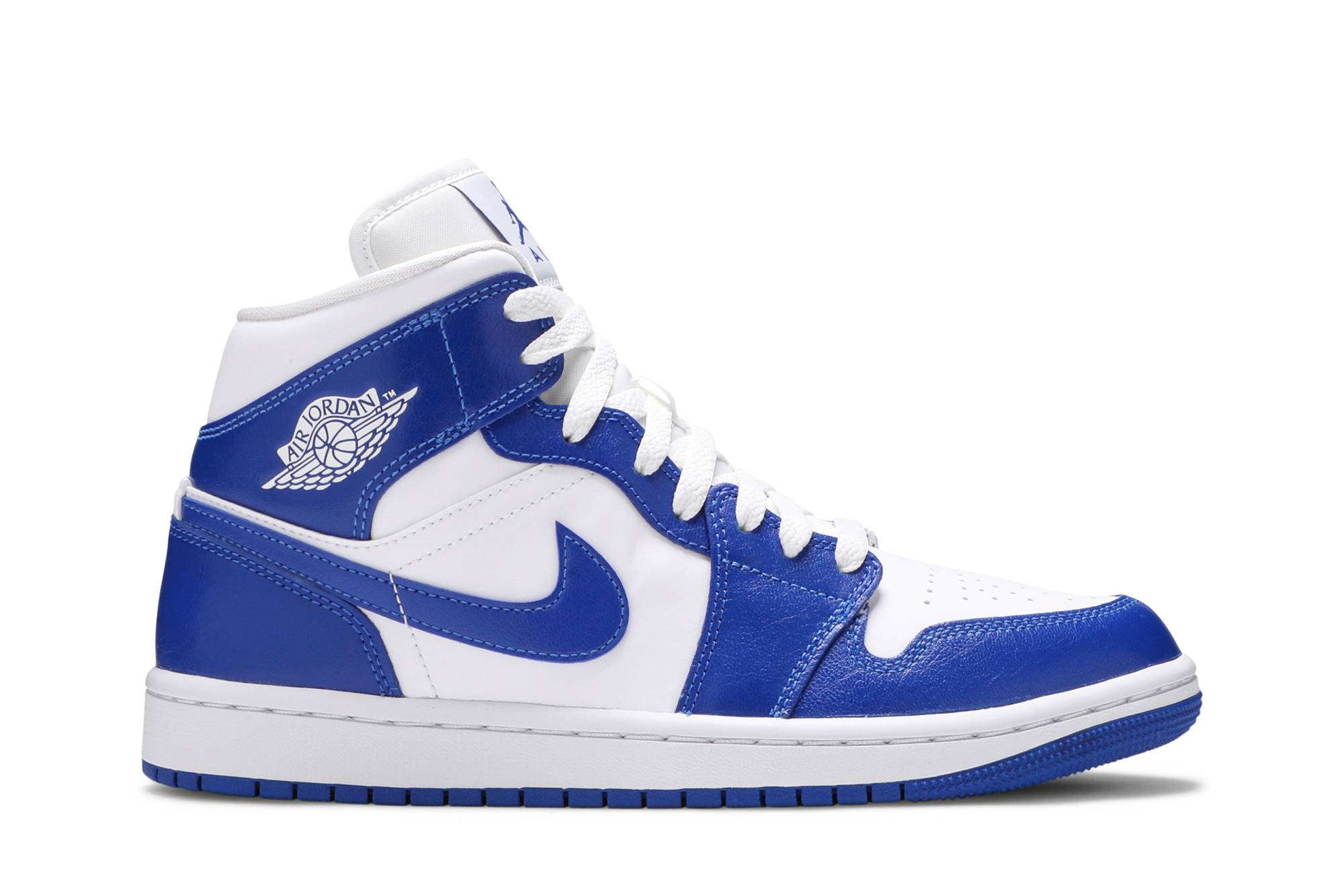 (Women) Air Jordan 1 Mid 'Kentucky Blue' BQ6472-104-8