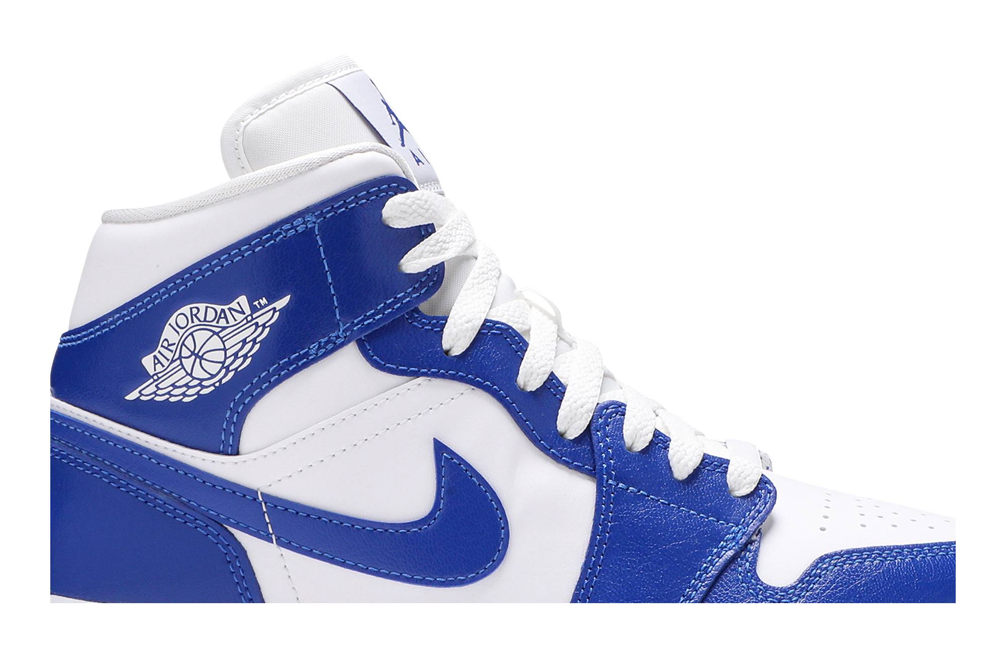 (Women) Air Jordan 1 Mid 'Kentucky Blue' BQ6472-104-3