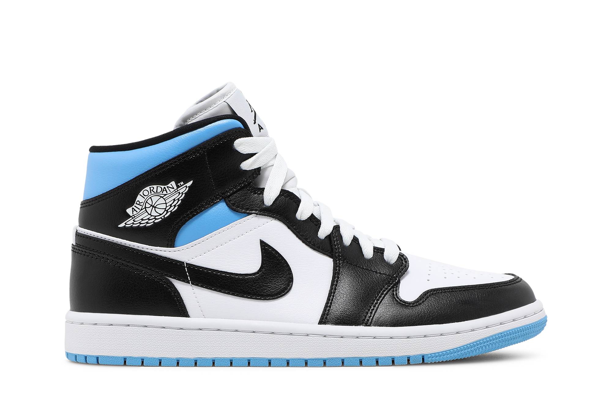 (Women) Air Jordan 1 Mid 'University Blue' BQ6472-102-8