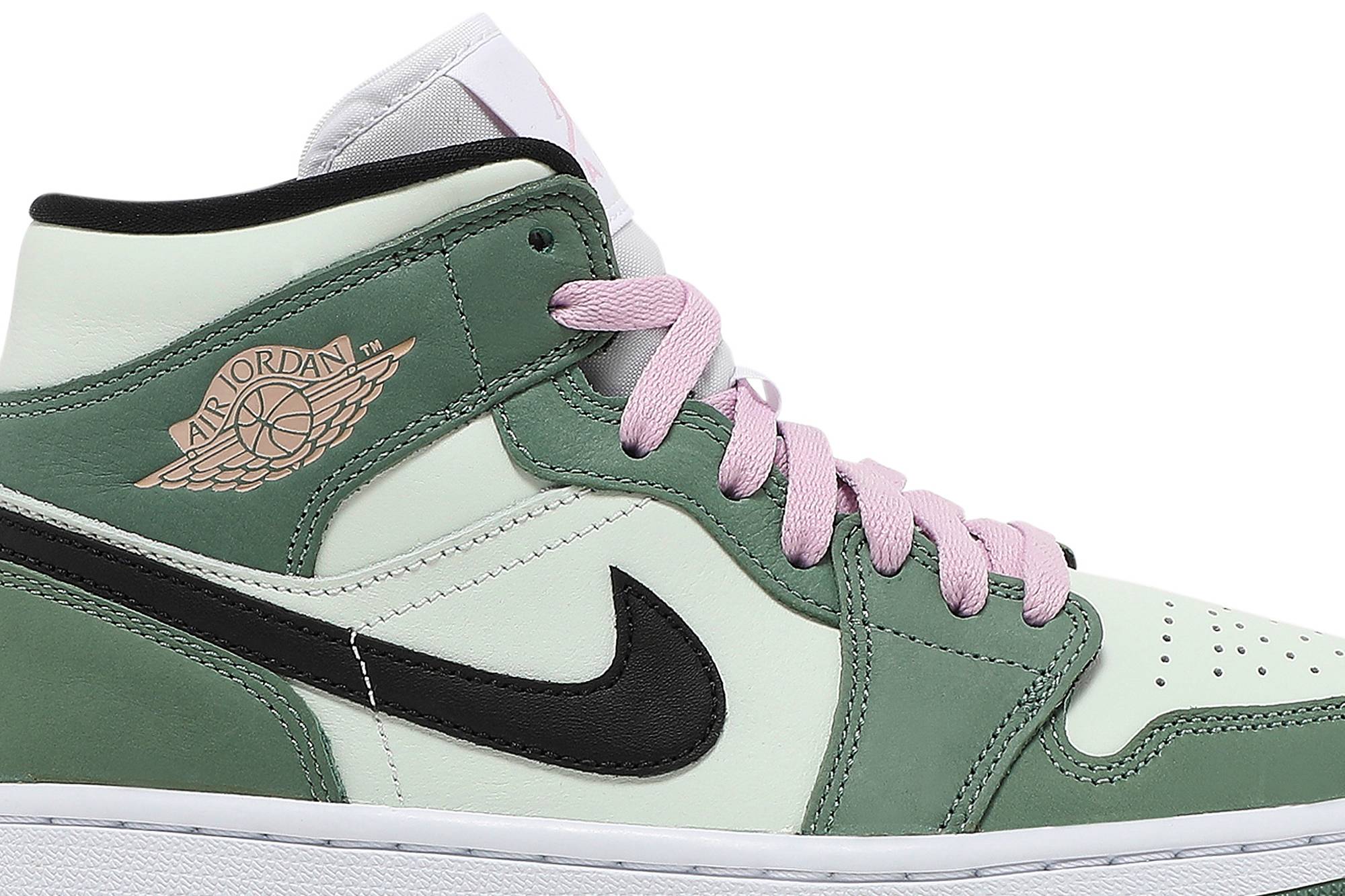 (Women) Air Jordan 1 Mid SE 'Dutch Green' CZ0774-300-4