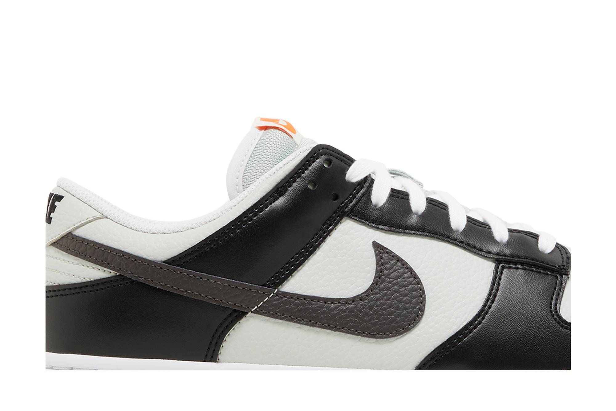 Nike Dunk Low 'Grey Black Orange Mini Swoosh' FN7808-001-7