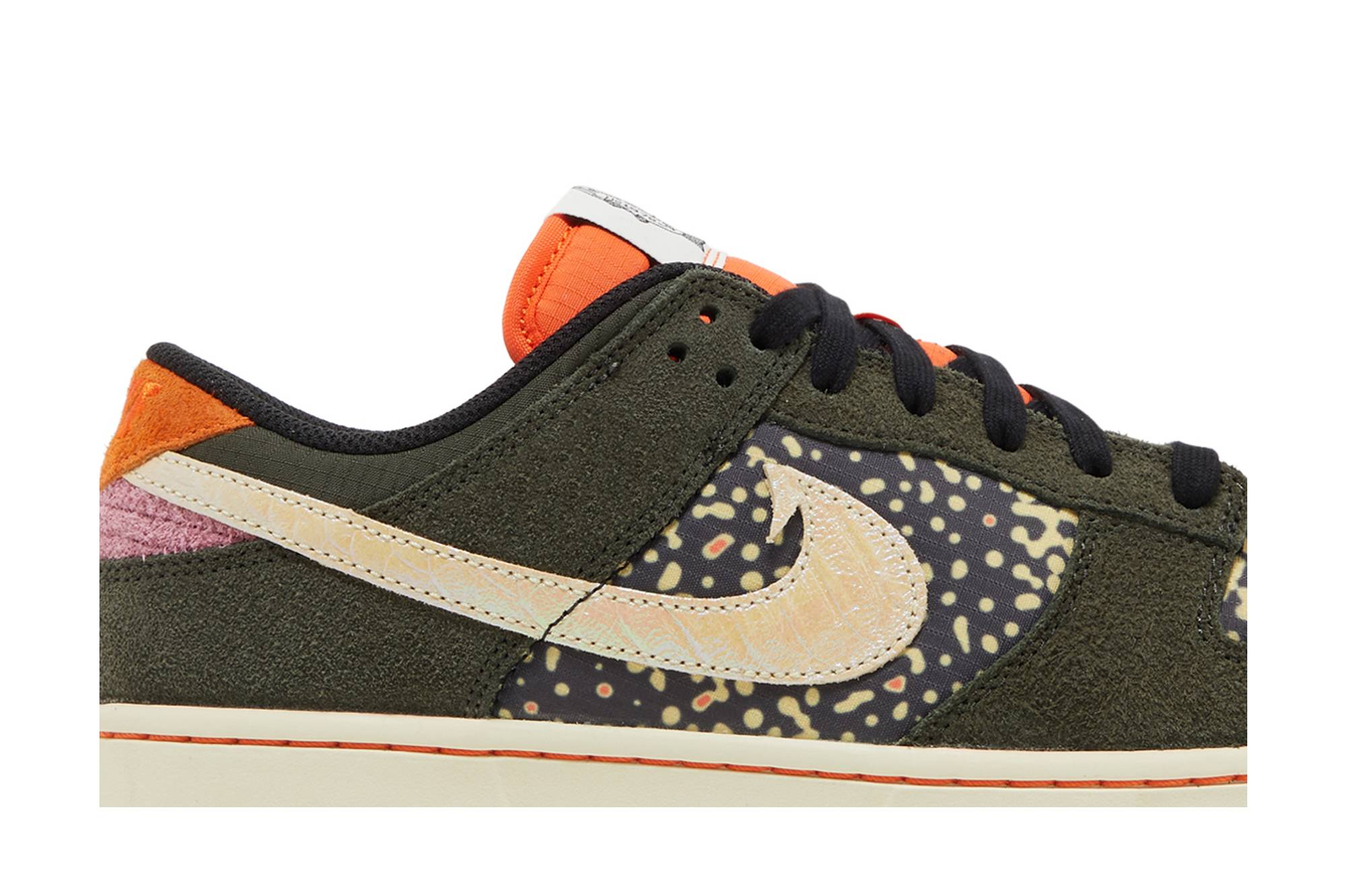 Nike Dunk Low Rainbow Trout 'Sequoia/Alabaster-Safety Orange' FN7523-300-6