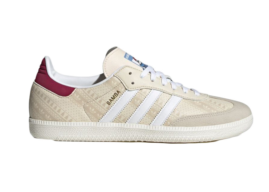 adidas Samba Wonder White Legacy Burgundy ID4198-1